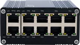 Nevaldomas PoE jungiklis Exsys EX-62025POE 10 prievadų Gigabit, 802.3af/at PoE palaikymas