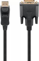 Goobay DisplayPort / DVI-D adapterinis kabelis 1.2 auksuotas 1 m
