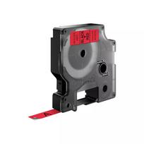DYMO D1 juosta ant raudono fono, 9 mm x 7 m, juoda