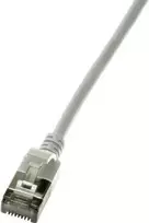 Tinklo kabelis LogiLink Slim U/FTP CQ9012S RJ-45 Cat6a 0,3 m Pilka