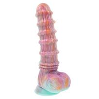 Vibratorius Evolved Fantasy 27,6 cm įvairiaspalvis silikoninis su nuotolinio valdymo pulteliu