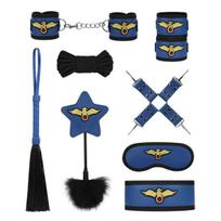 SM rinkinio „Pilot's Passion“ 11 dalių pradedančiųjų BDSM rinkinys