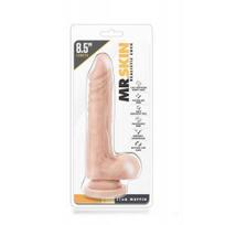 Realistiškas dildo Blush Dr. Skin Stud Muffin 8.5" su siurbtuku ir sėklidėmis