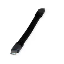 USB kabelis ROLINE 11029078 USB4 Gen 3x2 0,15 m USB C juodas