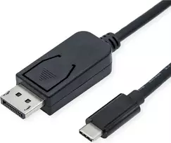 Vaizdo kabelio adapteris ROLINE 11.04.5836 2 m DisplayPort USB Type-C juodas