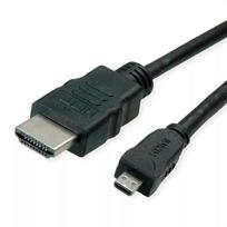 HDMI kabelis ROLINE 11445581 2m HDMI A tipas (standartinis) į HDMI D tipą (Micro) juodas
