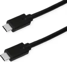 USB C laidas ROLINE GREEN 11.44.9071 USB 3.2 Gen 2x2 0,5 m juodas