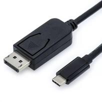 VALUE 11.99.5846 2 m vaizdo kabelio adapteris DisplayPort USB Type-C juodas