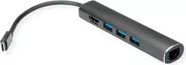 VALUE 12.99.1043 Laptop Dock – aliumininė stotelė su USB-C