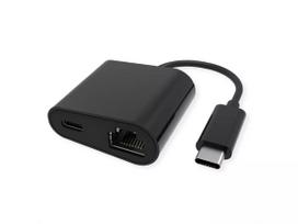 Ethernet tinklo adapteris VALUE 12.99.1118, USB Type-C, juodas
