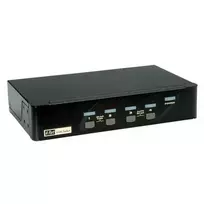 KVM jungiklis ROLINE 1 vartotojas 4 kompiuteriams DisplayPort su USB šakotuvu