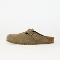 Birkenstock Boston Leather Velvet Faded Khaki - Dydis 43 (1025788 Laisvalaikio batai)