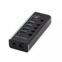 ROLINE USB Hub 3.2 Gen 1 14.02.5058 Juodas 5120Mbit/s