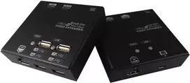 Value KVM prailgintuvas per Cat.6 - HDMI - 4x USB 60m - 22 x 84 x 78 mm (14.99.3041)