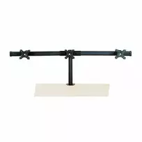 VALUE Triple LCD Arm Desk Clamp juodas – trijų monitorių laikiklis su spaustuku, reguliuojamas
