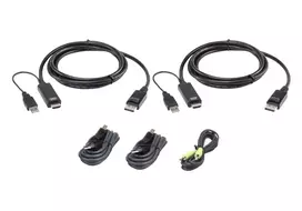 KVM kabelių rinkinys ATEN 1,8 m USB dviejų ekranų saugus USB klaviatūros ir pelės