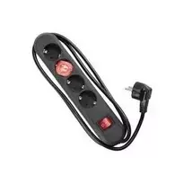 Bachmann Smart Black 4 (381.130K) kištukinis lizdas – 4 lizdai, 1,5 m laidas, juodas