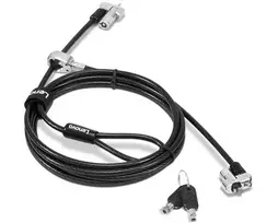 Lenovo 4XE1B81919 kabelinė spyna juoda 1,8 m