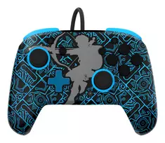 PDP Nintendo Switch Sheikah Shoot REMATCH GLOW valdiklis, laidinis, USB, juodas/mėlynas