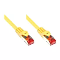 Alcasa 2 m Cat6 S/FTP geltonas tinklo kabelis
