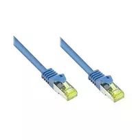 RJ45 jungiamasis kabelis su Cat.7 neapdorotu kabeliu ir užrakto apsauga (RNS®), S/FTP, PiMF, halogenų neturintis, 600MHz, OFC, mėlynas, 30m, Good Connections® (8070R-300B)