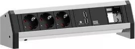 BACHMANN DESK 3x įžemintas kištukas 1x USB įkroviklis 1x ABD GST18 (902.0253)