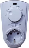 Kištukinis kambario termostatas Bachmann Powersocket-Thermo 8141 baltas