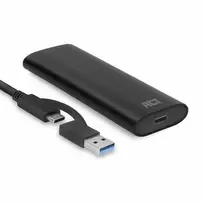 Dėklas SSD ACT AC1615 USB-C M.2 NVMe PCIe 10Gbit/s Juodas