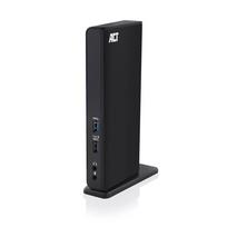 ACT universali USB-C arba USB-A dokų stotelė, skirta 2 HDMI monitoriams, DisplayLink