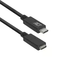 ACT USB 3.0 ilginimo laidas USB-C 2 m 5Gbit/s juodas