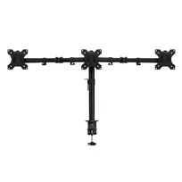 ACT Trijų monitorių laikiklis AC8303 – spaustuvinis / per angą, 30 kg, 13–27 col.