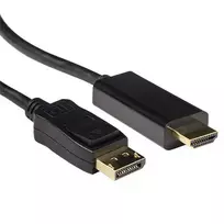 Vaizdo kabelio adapteris ACT AK3992 5 m DisplayPort į HDMI juodas