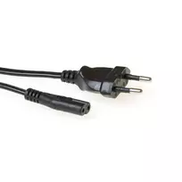 Maitinimo laidas Euro kištukas - C7 lizdas juodas 1,5 m ACT Powercord