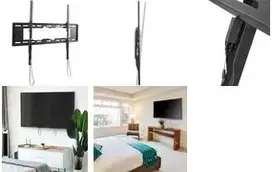 Logilink - Befestigungskit - für TV - tilting, horizontal adjustable, 50 kg - verriegelbar - Stahl - Schwarz - Bildschirmgröße: 127-251 cm (50-99) - W