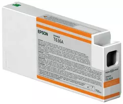 Epson Singlepack Orange T636A00 UltraChrome HDR 700 ml, oranžinis, pigmentinis rašalas, 700 ml, 1 vnt.