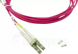Kompatibles Dell EMC CBL-LC-OM4-7M BlueOptics Duplex LWL Patchkabel, LC-UPC/LC-UPC beige, 7.5 Meter, Multimode, G50/125µm OM4, Eingangsdämpfung: unter