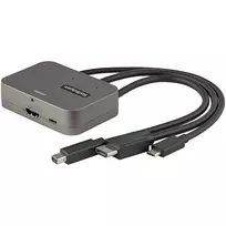 StarTech.com 3-in-1 Multiport HDMI adapteris - 4K 60Hz USB-C, HDMI arba Mini DisplayPort į HDMI keitiklis konferencijų kambariui - skaitmeninis AV vaizdo adapteris HDMI monitoriui / ekranui prijungti