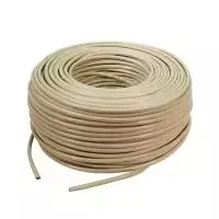Montavimo kabelis LogiLink, 6 kat., U/UTP, 100 m, šviesiai pilkas, 4 x 2 AWG 24/1, neekranuotas, CCA (varis-aliuminis) (CPV0035)