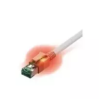 Easylan CS1OWADAD0030 RJ45 tinklo kabelis, jungiamasis kabelis CAT 6a S/FTP 3 m baltas su LED 1 vnt.