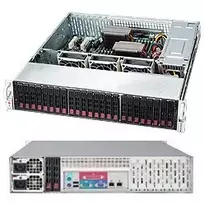 Supermicro SC216 BAC-R920LPB - stovo korpusas - montuojamas į stelažą - 2U - patobulintas išplėstinis ATX - SATA/SAS - karštas keitimas - 920 W - juodas