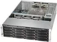 Supermicro SC836 BE1C-R1K23B - stelažinis korpusas - montuojamas į stelažą - 3U - patobulintas ATX - SATA/SAS - karštai keičiami diskai - 1200 W - juoda