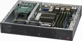 Super Micro Supermicro SCE300 - stelažinis korpusas - montuojamas į stelažą - 1U - FlexATX - juoda (CSE-E300)