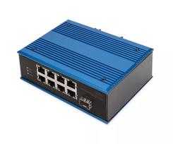 Nevaldomas jungiklis Digitus DN-651133 8 prievadų Fast Ethernet pramoninis su 1 SFP kylančiąja jungtimi