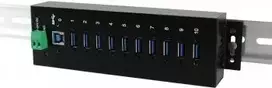 Exsys EX-1110HMVS USB 3.1 Gen 1 šakotuvas, 10 prievadų, montuojamas ant DIN bėgelio, DC (EX-1110HMVS)