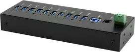 USB šakotuvas Exsys EX-11230HMS 10 prievadų USB 3.2 Gen 1 su 15 kV ESD apsauga