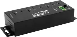 USB šakotuvas Exsys EX-1537HMVS — 7 prievadų USB 3.2 Gen 1 su 15 kV apsauga nuo elektrostatinės iškrovos