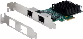 Tinklo adapteris Exsys EX-60112 PCIe 2.5 Gigabit, dviejų prievadų