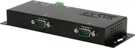 Serijinių įrenginių serveris Exsys EX-6122-2POE – Ethernet į 2×RS-232/422/485 su PoE ir 12V/3A maitinimo adapteriu