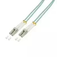 Logilink šviesolaidinis jungiamasis laidas - LC kelių režimų (M) - LC kelių režimų (M) - 50 cm - 50/125 µm - OM3 - halogenų neturintis - akvamarinas (FP3LC00)