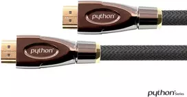 Anschlusskabel High-Speed-HDMI® mit Ethernet 4K2K / UHD, AKTIV (Redmere Chipsatz), vergoldete Kontakte, OFC, Nylongeflecht schwarz, 10 m, PYTHON® Seri
